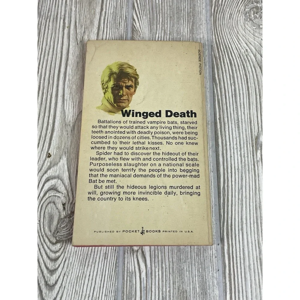 Spider #1 Death Reign of the Vampire King Grant Stockbridge Pocket Books 1975